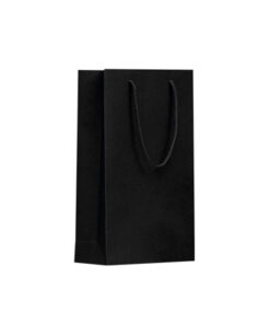 Bolsa Papel 2 Bot 20x9x38 Negra