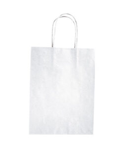 Bolsa Kraft Asa Rizada 44x14x42 Blanca