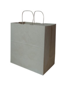 Bolsa Kraft Asa Rizada 32x19x34Cm Natural