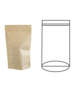 Bossa Tanca Zip Kraft 13+7x22,5Cm