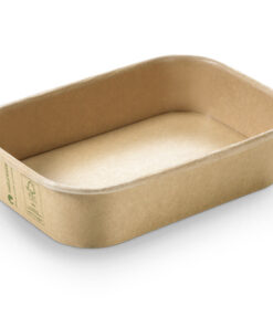 Bowl Rect Kraft PLA 17,3x12x4 500ml
