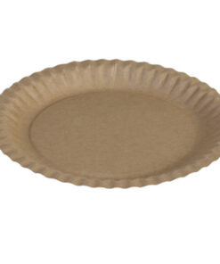 Plato Kraft Llano Papel Ø23Cm