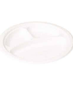 Plat Sugar 3 Compartiments Blanc Ø26Cm