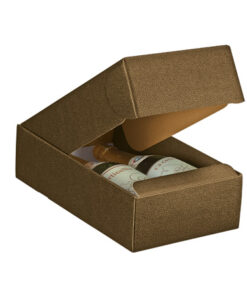 Caja 2 Bot 34x18,5x9Cm Pelle Marron