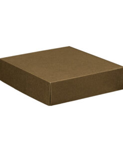 Caja 4 Bot 34x37x9Cm Pelle Marrone