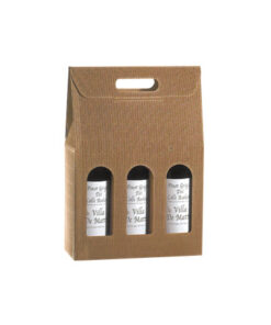 Lote 3 Botella 27x9x38,5 Onda Avana