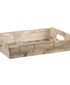 Bandeja 42x30x11Cm Efecto Madera