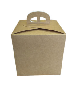 Caixa Panettone Kraft 215x215x215mm