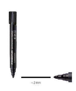 Rotulador Punta Redonda 2mm Negro