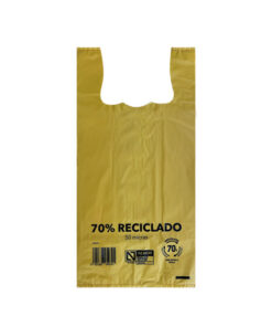 Bolsa Camiseta 70% Reciclado 42x53 g200 Amarillo p50
