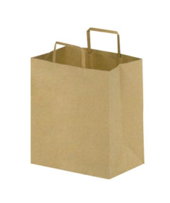 Bolsa Kraft Asa Plana 26x16x29 Natural