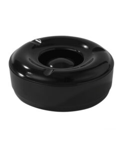 Cendrer Melamina amb Tapa Negre Ø14Cm