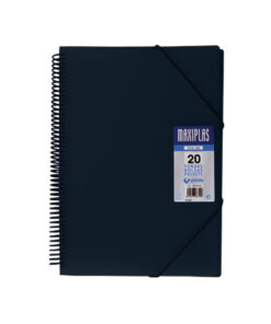 Carpeta Maxiplas A4 20 Fundas Negra