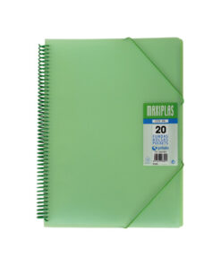 Carpeta Maxiplas A4 20 Fundas Verde