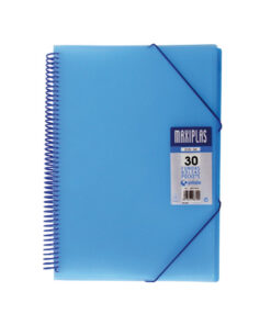 Carpeta Maxiplas A4 30 Fundas Azul