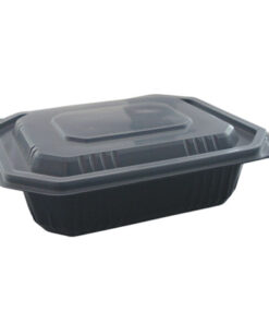 Envase con Tapa PP 1000cc Base Negra