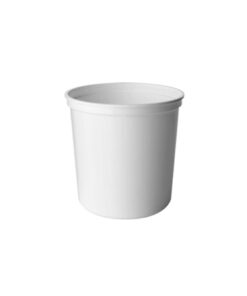 Tarrina Alim PP 1000cc Ø124mm Blanc
