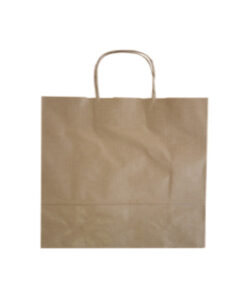 Bolsa Kraft Asa Rizada 44x14x42 Natural